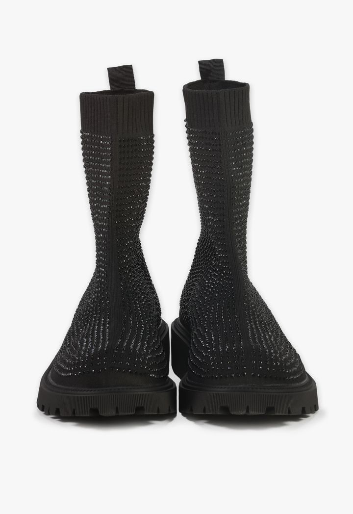 Black heeled boots sale online