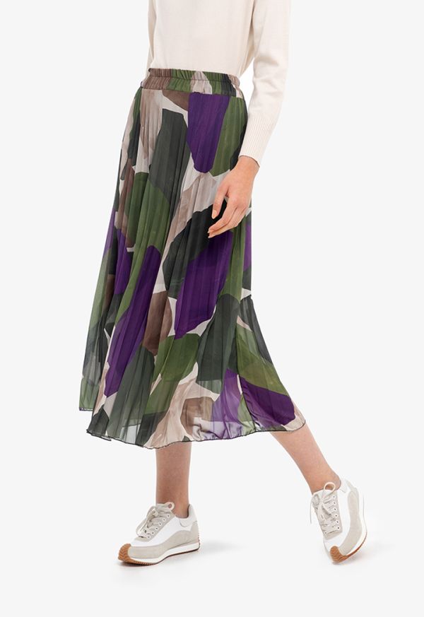 Pleated maxi outlet skirt sale