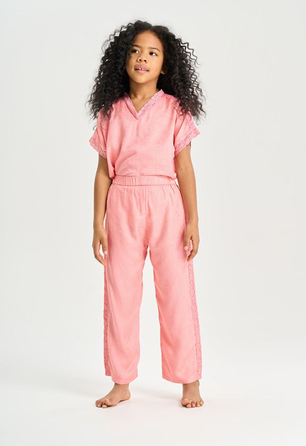 Solid discount pajama set