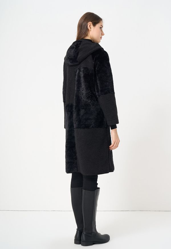 Gallery faux hot sale shearling coat