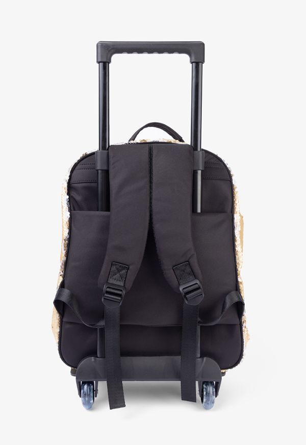 Sequin shop rolling backpack