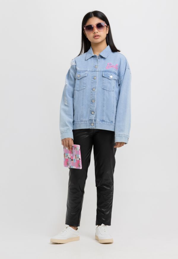 Oversized denim 2025 jacket sale