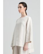 Solid Basic Top With Slit Sides -Sale