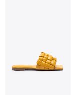 Quilt Braided Flat Slide Sandals -Sale