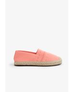 Solid Knitted Faux Straw Loafers