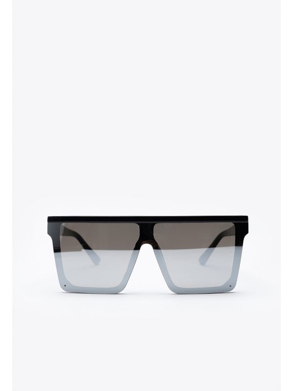 Bershka square sunglasses in grey marble