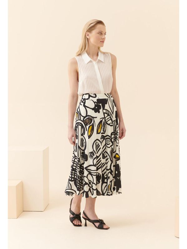 Eci floral 2024 midi skirt