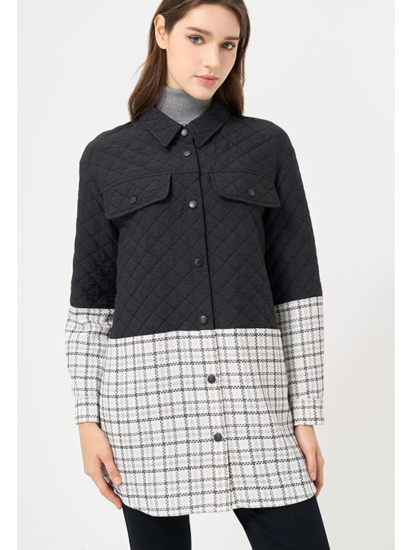 Tweed hotsell quilted jacket