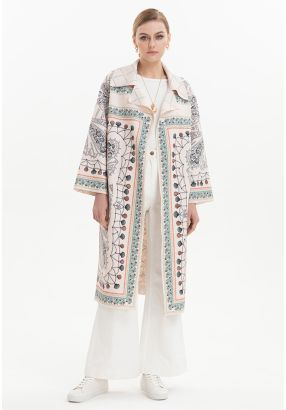 Midi Seashell Printed Jacket -Sale