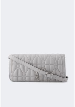 Quilted Embroidered Crossbody Bag