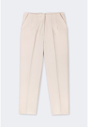 Seam Detail Solid Trousers