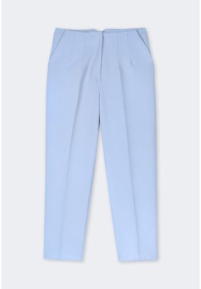 Seam Detail Solid Trousers