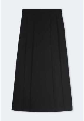 Box Pleated Maxi Skirt