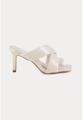 Crossover Straps Open Pointed Heel Sandals -Sale