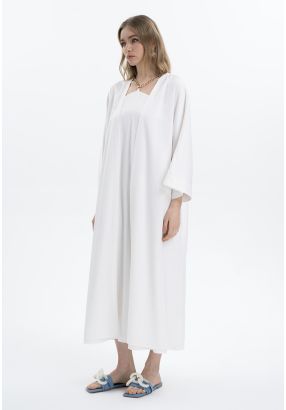 Open Solid Kimono Abaya -Sale