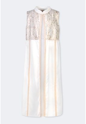 Sequined Embroidered Gilet