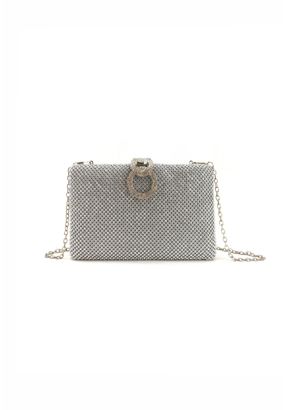 Chic Crystal Embellished Clutch -Sale