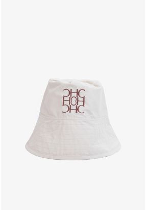 Solid Branded Bucket Hat 