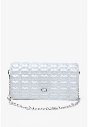 Metallic Quilted Crossbody Bag