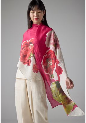 Floral Printed Soft Scarf