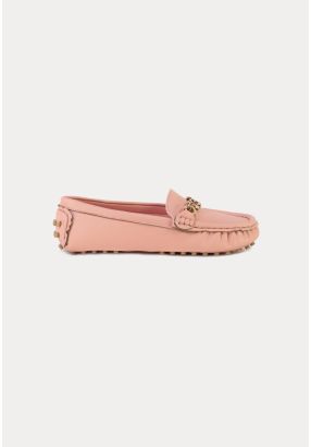 Solid Pebble Sole Loafer Shoes -Sale