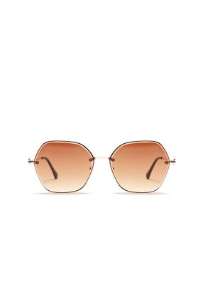 Trapezoid Frame Sunglasses