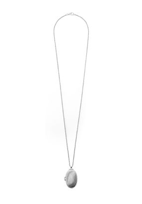 Oval Solid Rope Chain Locket Necklace -Sale