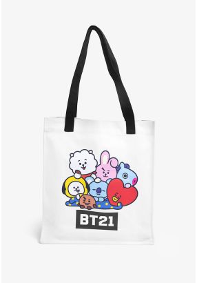 BT21 Printed Tote Bag