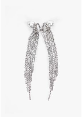 Embellished  Crystal Fringes Earrings