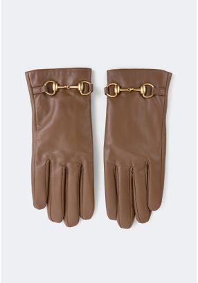 Horseshoe PU Leather Gloves