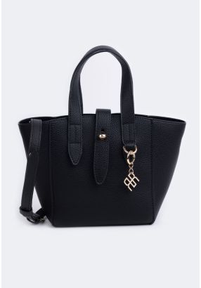 Two Toned PU Leather Handbag