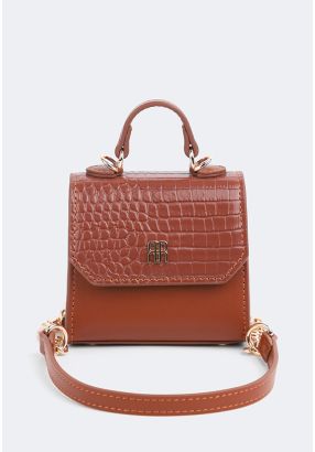 Textured Micro Crossbody Bag