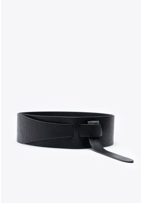 Faux Leather Pull Through Belt -Sale