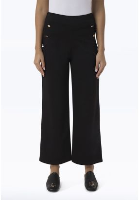 Solid Textured Stretch Skinny Fit Trouser -Sale