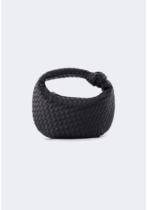 Classic Solid Woven Handbag