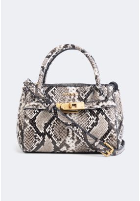 Iconic Metallic Turn lock Handbag