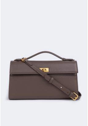 Solid Rectangular Handbag