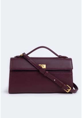 Solid Rectangular Handbag