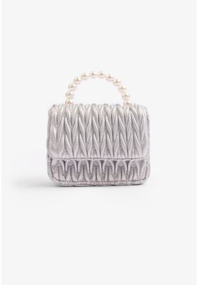 Textured Metallic Mini Crossbody Bag