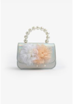 Metallic Floral Crossbody Bag