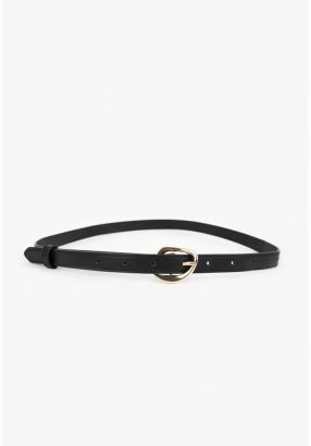 Thin Metal Buckle Belt