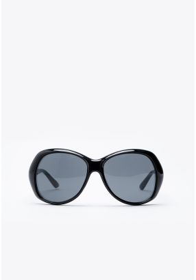 Oval Tinted Hill Frame Sunglasses