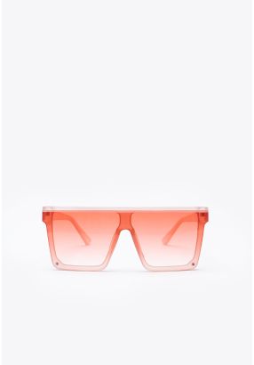 Big Frame Square Top Rivet Sunglasses