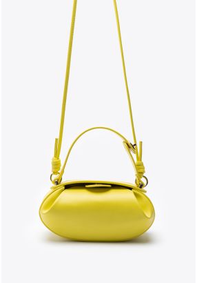 Trendy Solid Leather Hand Bag -Sale