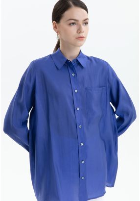 Solid Front Pocket Shirt -Sale