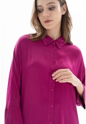 Casual Solid Oversize Shirt -Sale