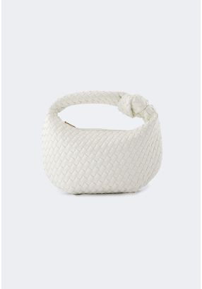 Classic Solid Woven Handbag