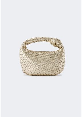 Classic Solid Woven Handbag