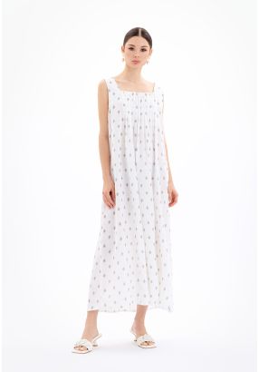 Maxi Printed Sleeveless Dress -Sale