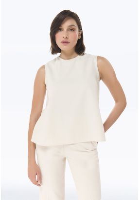 Solid Sleeveless Classic Top -Sale